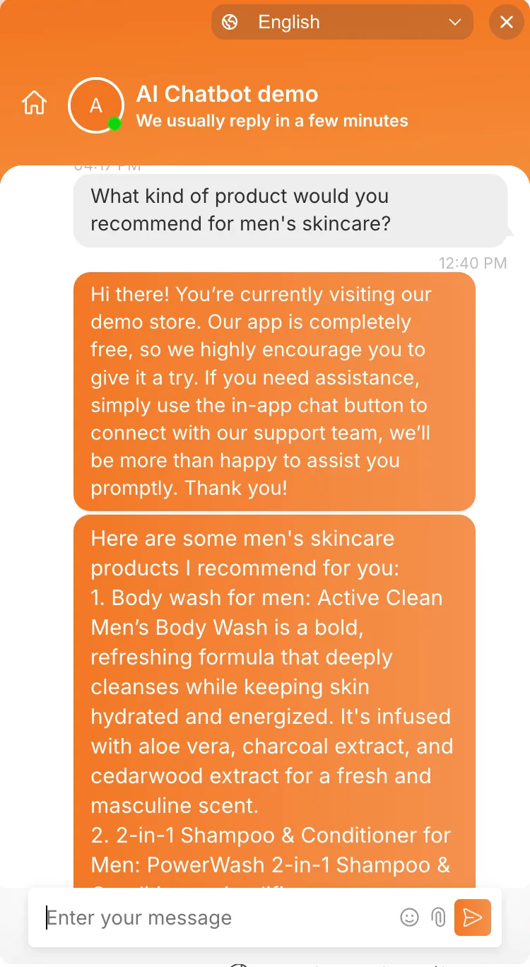 Example for finding skincare through Moose